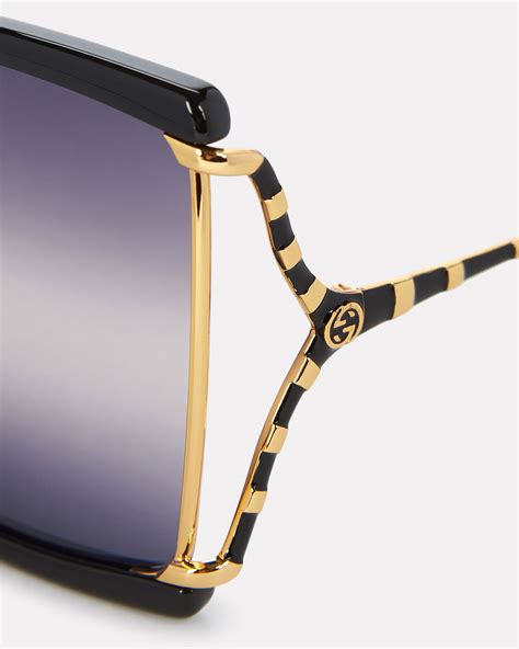 Gucci oversized butterfly sunglasses